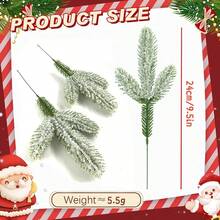 12/24 piezas de ramas artificiales de cedro, recortes de agujas de pino navideñas, adecuadas para rellenar árboles de Navidad, plantas de Navidad de plástico, árboles de Navidad DIY, manualidades de invierno, guirnaldas florales, arreglos florales, adecuadas para decoración de múltiples ocasiones, naturales y realistas, hermosas y versátiles, textura clara, fijación de color estable, alta simulación, decoración de bodas, decoración del hogar, escenario de hotel, accesorios de fotografía