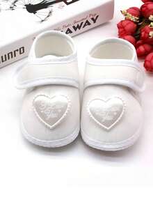 1 Par de Sapatos Meias para Bebês Meninas Recém-Nascidos Sola Macia Antiderrapante Sapatos de Vestido de Casamento Princesa Flats Mary Jane, Adequado para Uso Interno e Externo, Aprendendo a Caminhar 0-12 Meses Crianças