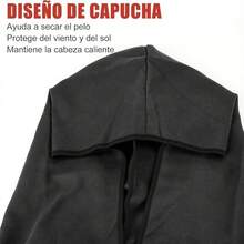 LSXD Poncho de Surf con Capucha, de Baño de Microfibra para Mujer(80 x 110cm), Natacion Secado Rápido,Poncho de Toalla Suave con Bolsillo para Playa Natación, Surf(Rosa) - Negro - Ver 3