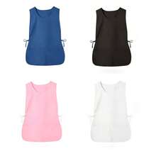 半件套男女通用围裙，带两个口袋，家居清洁无袖围裙，厨房，浴室，家居，家居用品 - 彩色 - 查看 9