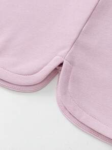 mini bala Girls Lantern Sleeve Sweatshirt Soft Durable Cozy Cute Fall Winter Top - Rubber Powder - View 8