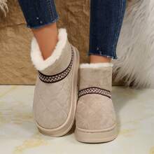 Stay Comfy In Winter With Women's Short Winter Boots - Classic Booties With Warm Cotton And Thick Sole - New Snow Boot Style - 淺棕色1 - 查看 10