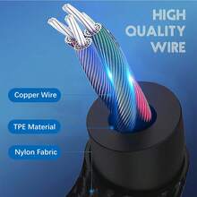 尼龙编织 AUX 音频线，Type C 转 3.5mm 高品质车载扬声器连接线，兼容 16 Pro Max/16 Pro/16 Plus/16/15 Pro Max/15 Pro/15 Plus/15，Type C 适配器耳机延长线 - 彩色 - 查看 5