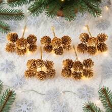 1/3/6 pièces Pomme de pin artificielle de 8 cm pour décorations d'automne et de Noël, décorations de mariage, décoration de la maison, de la salle à manger, de la chambre, de la cuisine, décoration de fête d'anniversaire, décoration de jardin extérieur, décoration de sapin de Noël, guirlande de fête de mariage, décoration de la maison, de la salle à manger, de la chambre, décoration d'hiver et de Noël, cadeaux d'anniversaire, décoration d'intérieur