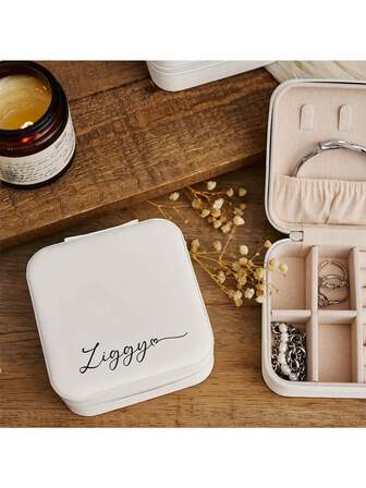 Personalized Jewelry Box, Bridesmaid Gift, Gift For Her, Women's Birthday Gift, Engraved Jewelry Box, Girlfriend Gift, Forest Tone