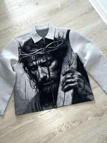 European And American New Men's Casual Lapel Pullover 3D Waffle Digital Printing Men's Polo Shirt T - XHDYIkmnH - Xem 1