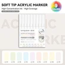 Set di 171 colori di pennarelli acrilici liquidi diretti Languo, penne riempitive con testina morbida e capacità elevata, colori macaron, grigio, marrone e colorati, adatti per studenti, pittura di personaggi dei cartoni animati, impermeabili per carta, arte fai-da-te, graffiti su pietra, vetro e ceramica, disponibili in 207 colori, idea regalo, essenziali per il ritorno a scuola, forniture per l'arte di San Valentino, set di cancelleria