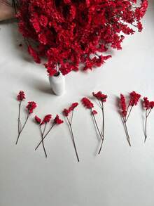 25/50/100/300pcs Mini Gypsophila & Other Dried Flowers - For Resin Mold Art And Handicrafts, Ivory White Bouquet For Hair Accessories, Wedding Wreaths, Tabletop Decor, Home Decoration