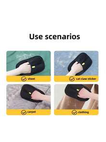 1pc Static Electricity Pet Hair Remover Gloves, Double-Sided Lint Brush, Pet Cat Hair Removal Brush, Suitable For Carpet, Bedding, Clothes - Multicolor - View 8