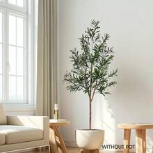 1 peça 160-180 cm planta de oliveira artificial ornamento interno e externo planta falsa para casa jardim festa de casamento decoração de sala de estar, para decoração de festival de ação de graças de Natal