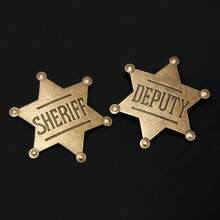 Distintivo dello sceriffo, decorazione da festa da cowboy, il miglior regalo per feste di Natale per gli amici