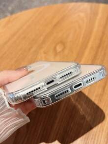 Transparent Magnetic Phone Case Compatible With IPhone 17 Promax 17pro 17 Air Clearing Protective Case Compatible With IPhone 16promax 16e 15pro 14plus 13 12mini 11 - Clear - View 6