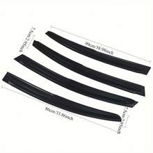 2012 - 2015  Civic Sedan Side Window Deflectors - Effective Rain & Sun Protection, Ventilation And Shading, Durable And Reliable - Black - View 3