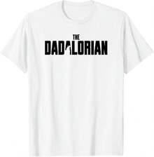Star Wars The Mandalorian Father's Day Dadalorian Logo T-Shirt - White - View 1