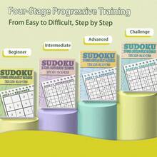 Sudoku Progressive Practice Workbook - From Beginner To Expert, 4 Levels, Improving Logical Thinking, Concentration And Problem-Solving Skills - Sudoku - View 2