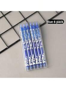 12 支装多色圆珠笔套装带橡皮擦，可擦除伸缩，替换芯，0.5 毫米超细笔尖，实用圆珠笔套装，圣诞节文具礼物，酷炫笔，返校