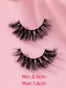 7 Pairs Fluffy Volume Fake Eyelashes With Multi-Layer Thick Cross Imitation Mink Eyelashes 8D