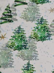 Colored Light Christmas Tree Pattern Thin Paper, 19.69 Inches X 13.78 Inches Gift Wrapping Paper, Suitable For Wedding, Christmas Gifts, Birthday Gift Packaging, Bouquet Filling, Party Gifts