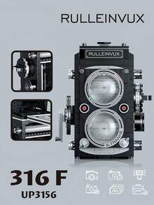 500+片数码相机模型拼装玩具，创意DIY减压拼图游戏套装，易于组装，ABS材质，适合收藏，可作为圣诞节、万圣节礼物送给摄影师和摄影爱好者，男女皆宜，非电动，无LED灯，套装包含佳能、尼康、富士、宾得等品牌的相机模型。 - 彩色 - 查看 11