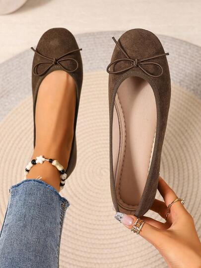 2025 Spring/Autumn Low Vamp Flats For Women, French Retro Loafers, Comfortable Slip-On Moccasins,Ballet Flats
