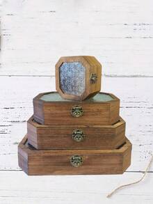 1 Piece Vintage-Inspired Handmade Wooden Cabinet With Elegant Glass Door Panel, Perfect For Organizing Cosmetics And Miscellaneous Items, Stylish Jewelry Storage Box, Chic Desktop Makeup Organizer, Ideal Gift For Women On Special Occasions And Holidays, Enhance Your Home Decor With This Timeless Storage Solution