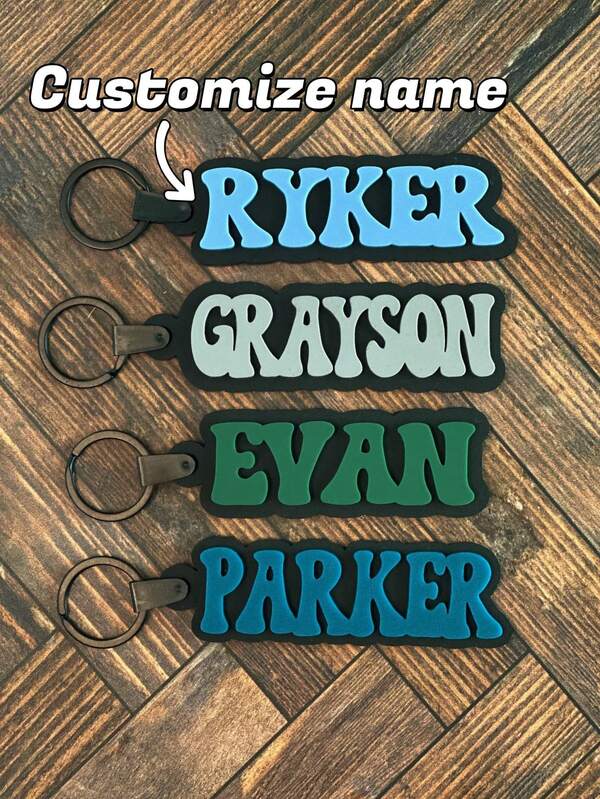 1 Stück personalisierter Rucksackanhänger, Jungen Rucksackanhänger, Acryl Namensschild, Wickeltasche Anhänger, individueller Lunchbox Namensanhänger, Kinder Gepäckanhänger, individueller Namensanhänger, Kinder Namens Schlüsselanhänger, cool, Lustig, einzigartig, Geschenk für ihn/Klassenkameraden/Freund/Familie, als Geschenk zum Schulanfang, Halloween und Weihnachten
