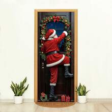 Decorative Christmas Door Cover In Sublimated Fabric 0.85x2.10 - CP-453 - View 1