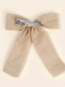 1pc Custom Hair Bow For Girls Cute Rabbit Bow Hair Clips With Custom Name Brown Bowkont Hair Barrettes For Girls Hair Accessories ,Festival Gift,Christmas Accessories