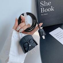 Star Wars 星球大战白武士白黑充电器保护套，耐用 PVC 外壳 18-20W 适配器电缆盖，居家、办公和旅行的完美礼物 | Vitality Accessories | 保护性电缆盖