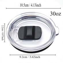 1pc 20/30 Oz Tumbler Lid Replacement Lids Compatible With 20 Oz Tumbler Spill Proof Cup Lids Covers With Magnetic Slider Switch
