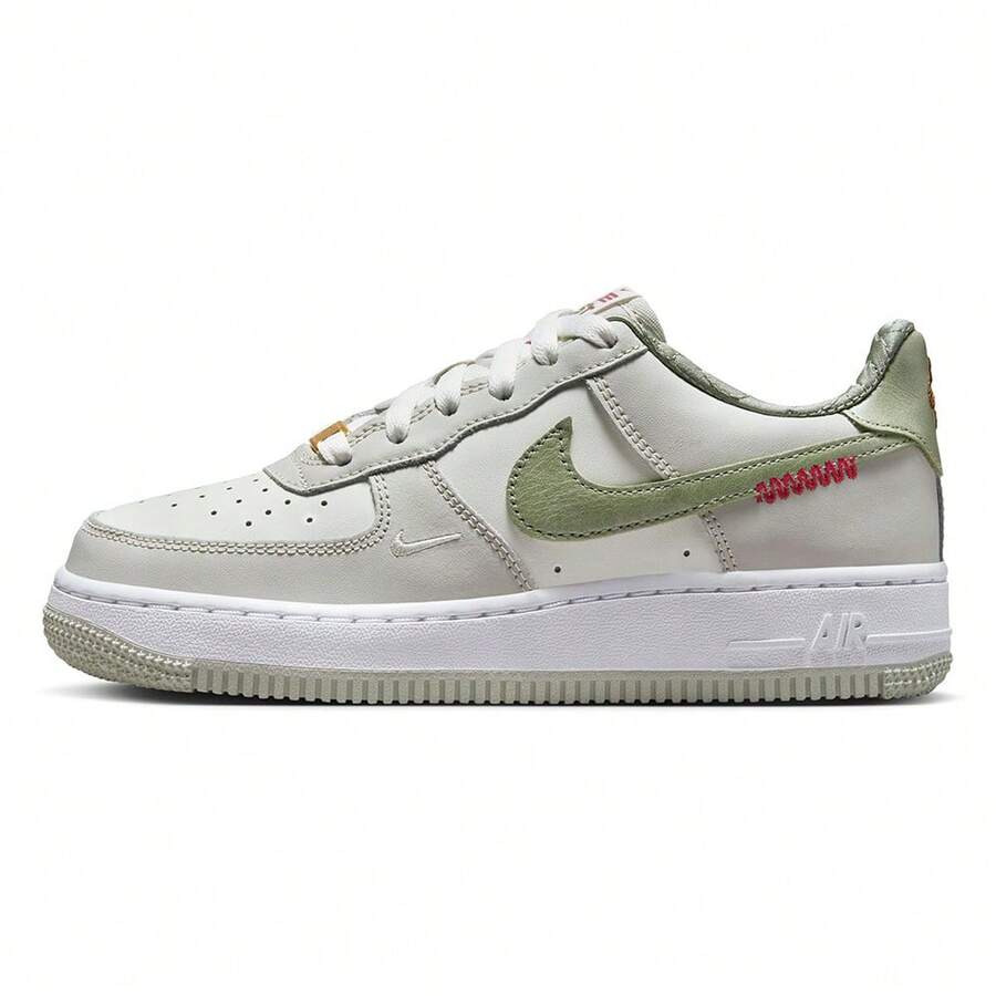Big Kid's Nike Air Force 1 LV8 Sail/Olive Aura-White (HV6000 131) - trắng - Xem 1