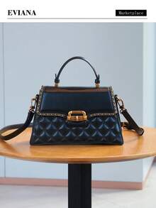 Geantă de mână de lux pentru femei, la modă și elegantă, 2025, nouă, cu design hardware rafinat, geantă cu lanț matlasat de înaltă calitate, geantă de umăr și crossbody versatilă, de mare capacitate, pentru serviciu