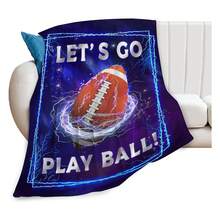 Football Blanket Sports Rugby Plush Throw Blanket Super Soft Cozy Warm  Bedding Football Blanket Gifts For Women All-Season Luxury Flannel Throw - Designer Checkered Pattern On Brushed -Viscose, Silky-Soft Warmth For Modern Interiors, Bedrooms & Hotel-Style Comfort