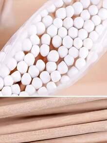 100-2000pcs Per Pack Double-Ended Cleaning Swabs, Baby Cleaning Swabs, Ear Cleaning Sticks, Healthy Cleaning Tools - White - View 3