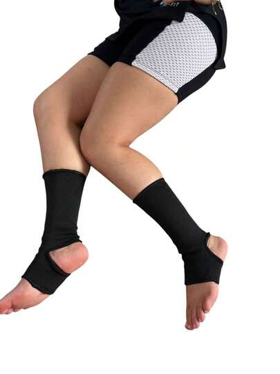 Tornozeleira Elástica de Compressão Cano Longo Triatleta Esportes