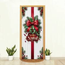Decorative Christmas Door Cover In Sublimated Fabric 0.85x2.10 - CP-450 - View 1