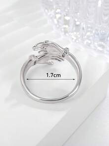 1pc Fashionable Embrace With Both Hands Ring For Women Wear Suitable As A Gift For Friends