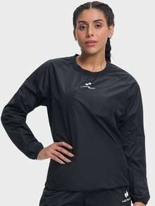 HOTSUIT Sauna Jackets Women Sweat Suits Sauna Shirt Gym Shirt Workout Sauna Suit Sport Top Gym Top Gym Clothes Gym Wear Sports Wear Sauna Suit Sauna Top, Valentine Gift - Black - View 3