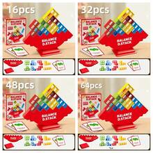 Trò chơi xếp chồng 16/32/64 miếng dành cho người lớn và trẻ em, trò chơi xếp chồng khối xây dựng vui nhộn dành cho trẻ em, đồ chơi tương tác cho người lớn tiệc tùng, bạn bè, nhóm, lớp học, ký túc xá, đêm trò chơi gia đình và tiệc tùng - Nhiều màu - Xem 10