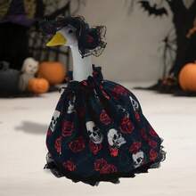 Halloween Goose Outfits 23inch Lawn Goose Holiday Costume With Hat Set Porch Goose For Cement Statue - Burgundy - View 2