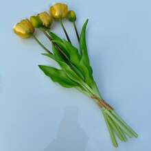 3pcs Artificial Tulips Real Touch,High-Quality Hot In Saudi Arabia Hotel Office Home Decorations, Wedding Bouquets, Dining Table Decor