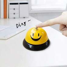 EMDMAK Call Bell, Service Bell For The Porter Kitchen Restaurant Bar Classic Concierge Hotel (335 Inch Diameter) (Yellow)