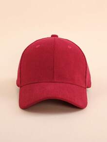 1pc Versatile Corduroy Baseball Cap, Warm Outdoor Cap For Kids - 1PC - View 18