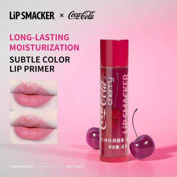 LIP SMACKER Balsam de buze CoCa Cola Collaboration, aromă de suc de fructe, hidratant și hrănitor, nuanță de buze care intensifică culoarea, cadou excelent pentru prieteni și familie, LIPSMACKER