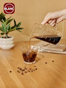 1pc High Borosilicate Glass Coffee Cup Measuring Cup Glass With Handle Graduated Cup Coffee Milk Juice Measuring Cup Transparent Glass Back To School - Coffee Measuring Cup - View 4