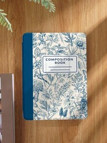 手绘植物图案平板电脑保护套,兼容 iPad 9.7/10.2/10.5/10.9/12.9/Pro 11(第十代)、Galaxy Tab S6 Lite 10.4、Kindle Paperwhite(第十二代,2024 年)、Kindle(第十一代,2022 年)、Kobo Clara Colour,柔软防震,智能支架/自动唤醒/睡眠功能 - 彩色 - 查看 3