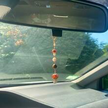Car Hanging Decoration Rearview Mirror Hanging Decoration Devil's Eye Lucky Clover Gift Ladybug - Double Mushroom - View 7