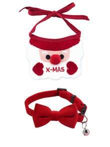 1pc Fashionable Adjustable Pet Collar, Multi-Color, With Bell And Bow Tie - Suitable For Cats And Small Dogs