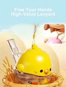 Juguete de silbato con forma de pollito pequeño y lindo, activado por agua, tamaño compacto, sonido relajante para bebés y niños pequeños