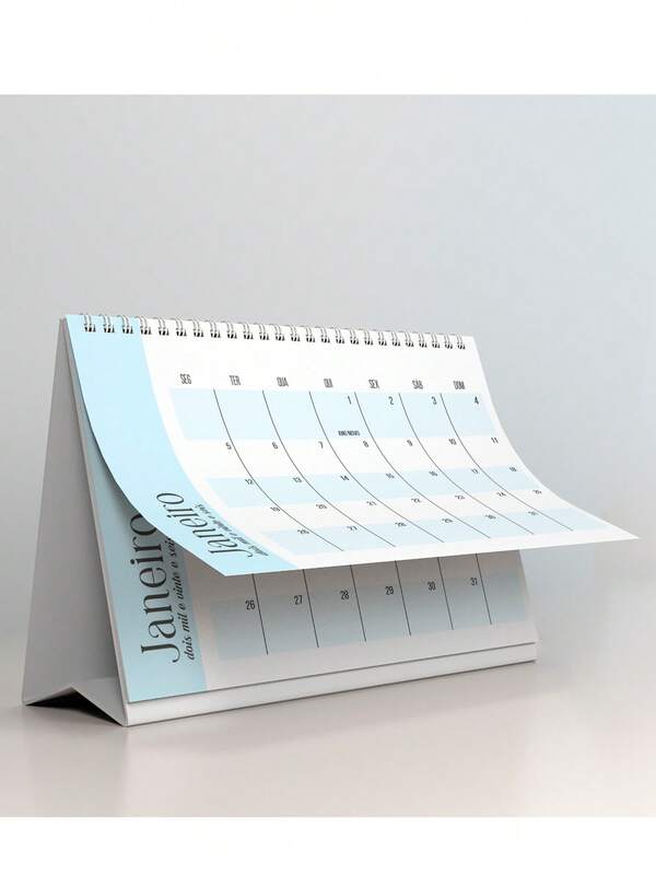 Calendário de mesa 2026 colors